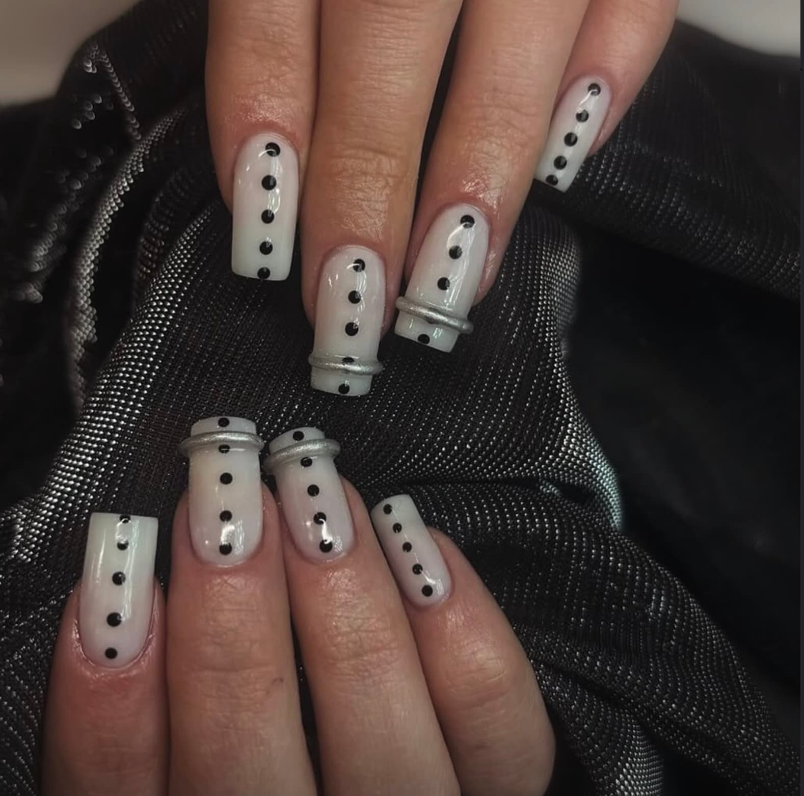 white dots